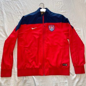 Nike 2008/09 World Cup USA Soccer Track Jacket USMNT Zip Warm Up- Mens Large